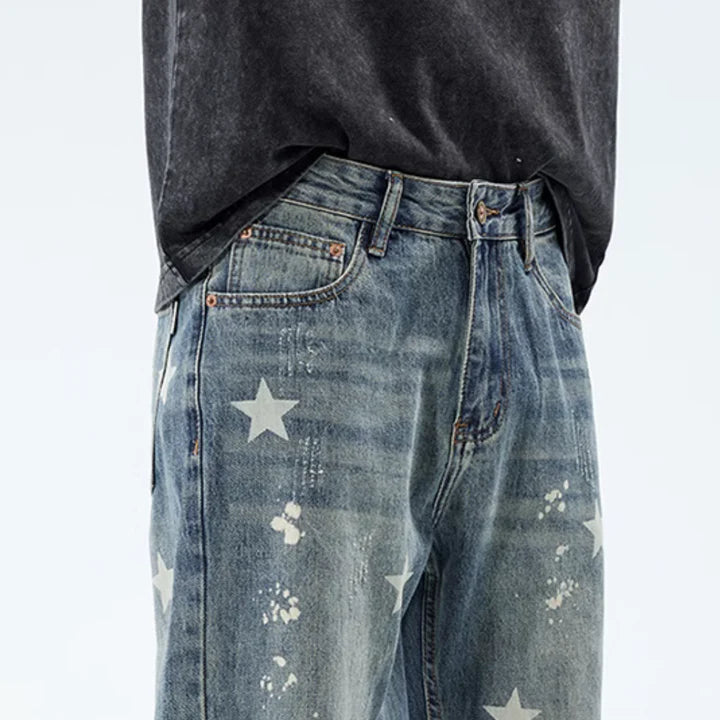 Vintage Star Splash Ink Jeans